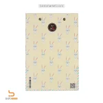 تخته شاسی سایز A5 طرح خرگوش صورتی نمای پشت