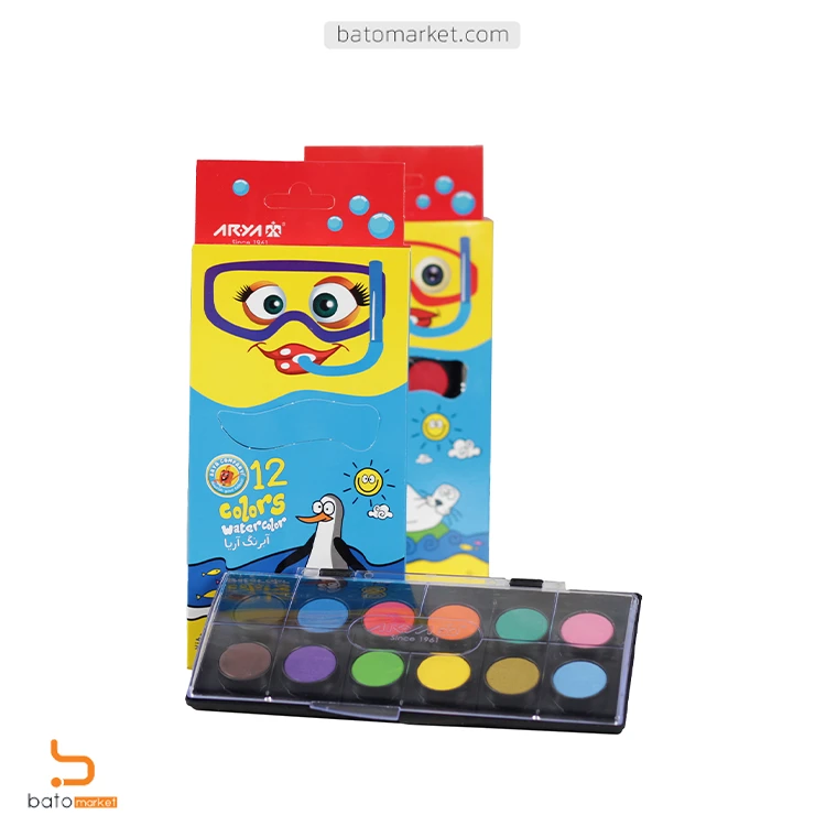 خرید آبرنگ 12 رنگ آریا کد 5009