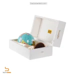 کره جغرافیایی پایه چوبی ایده بسته بندی کامل